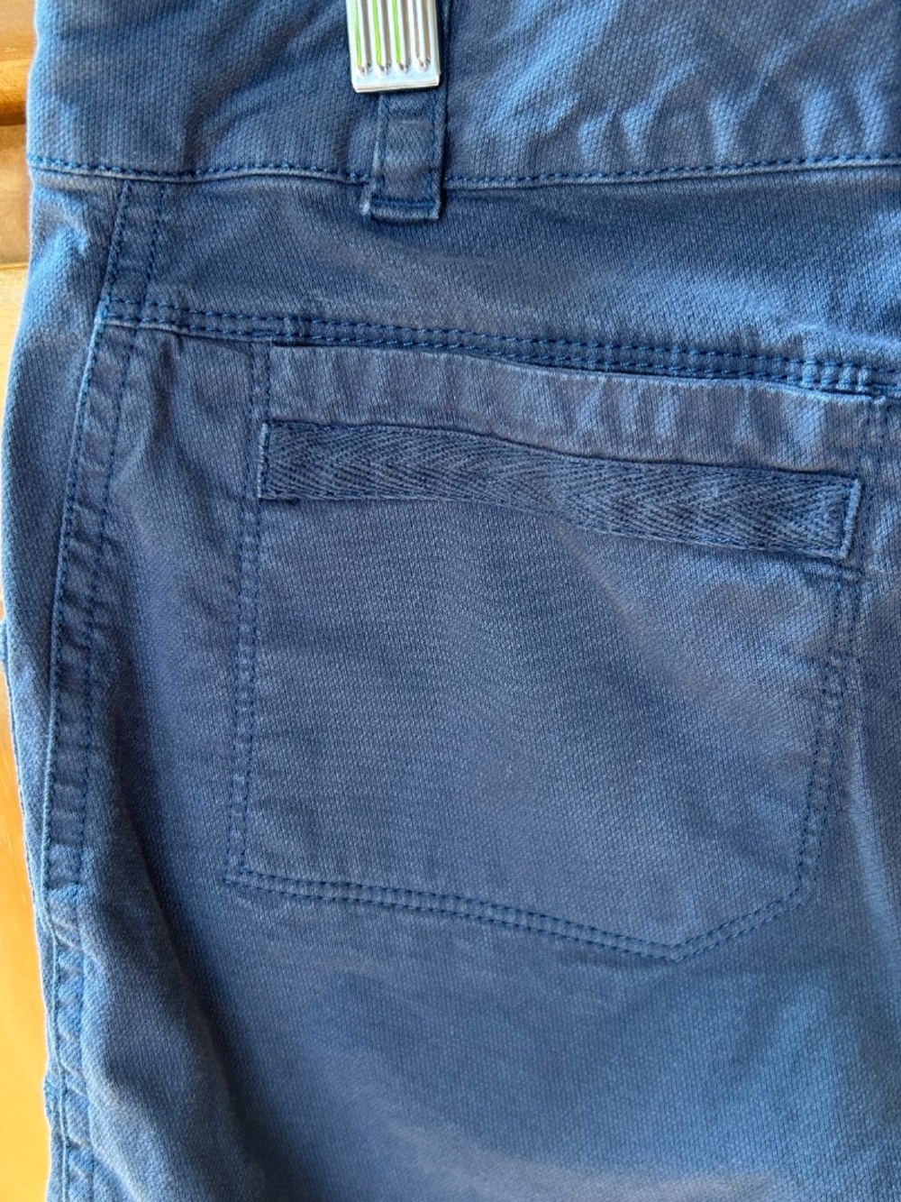 Aventura Shorts Blue Organic Cotton Pockets Women's‎ Size 4 - Picture 6 of 7